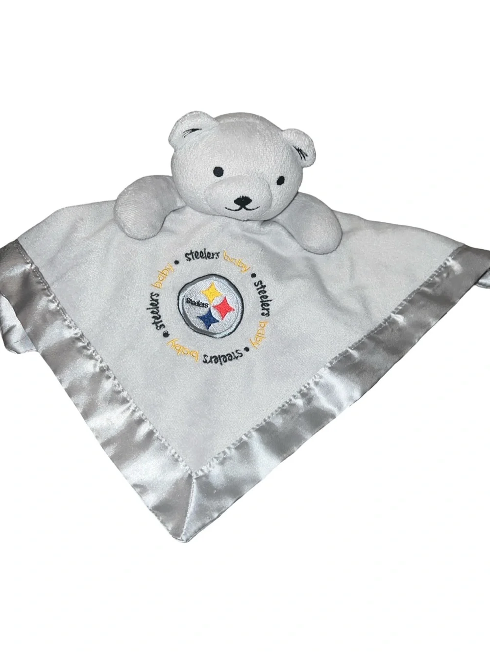 Pittsburgh Steelers Security Bear Blanket Lovey Baby Fanatic NFL